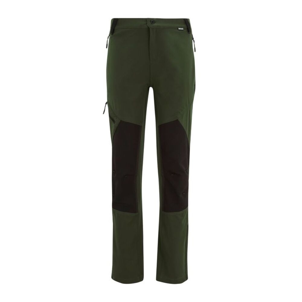 Regatta Mens Questra Hiking Trousers / Dark Khaki/Black